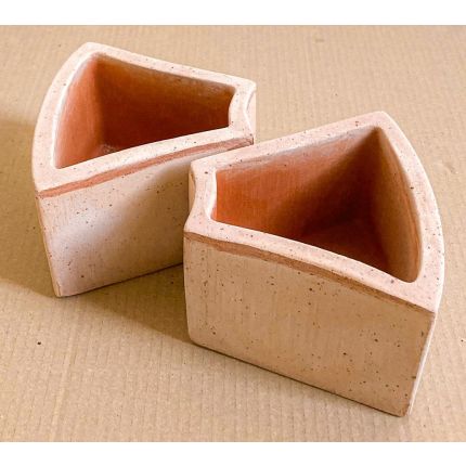 Galestro Terracotta, Opus 6, trapezförmiger Pflanztopf, Terracottatopf