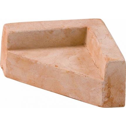 Galestro Terracotta, Piedino Angolare Zeppa, Eckfuß, Topffüße, Fußuntersetzer