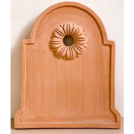 Galestro Terracotta, Pannello con Rosone, Wandpanel mit Rosette, Panel für Wandbrunnen, Wandbild