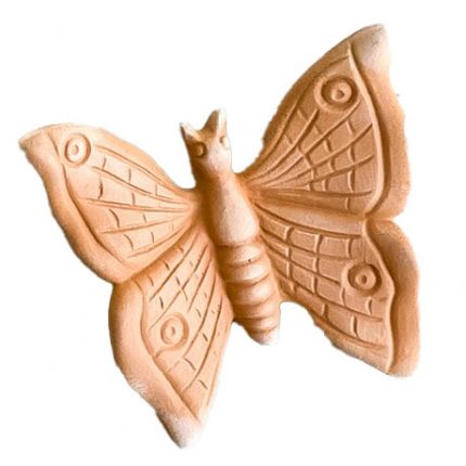 Galestro Terracotta, Farfalla, Schmetterling, Insekt, Tierfigur, Wandbild, Relief