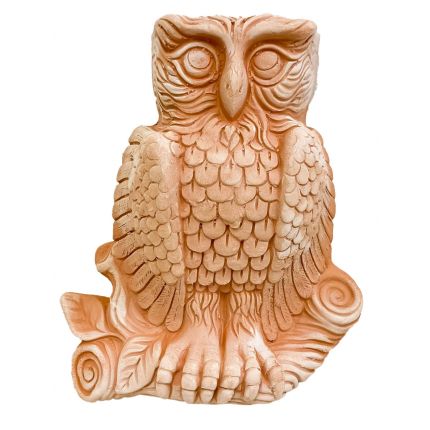 Galestro Terracotta, Civetta, Eule, Wandbild, Dekoration