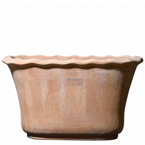 Impruneta Terracotta, Tinozza smerlata, Blumengefäß, Blumentopf