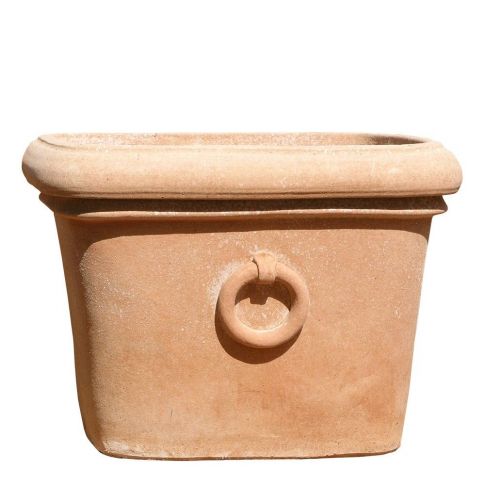 Impruneta Terracotta, Tinozza con anelli, Blumengefäß, Blumentopf