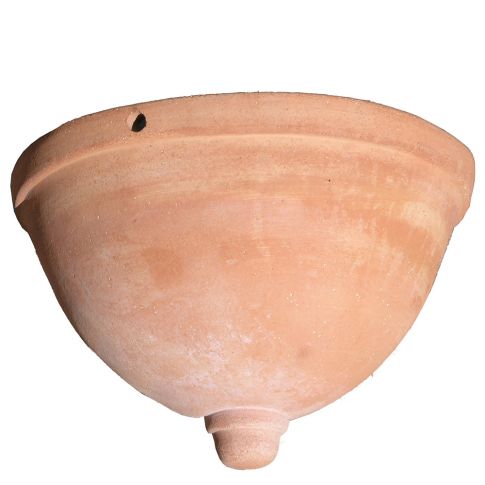 Impruneta Terracotta, Vaso pensile liscio, Hängetopf, Blumenampel, rund, schlicht, Terracottatopf