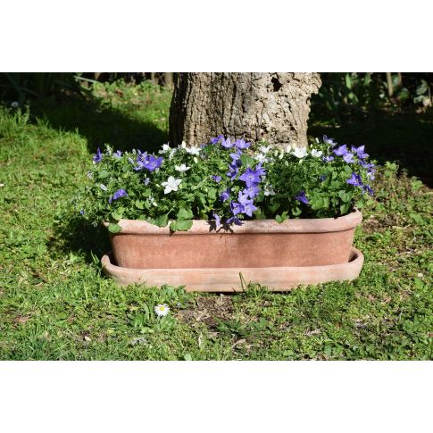 Impruneta Terracotta, Cassetta da davanzale stondata, Blumengefäß