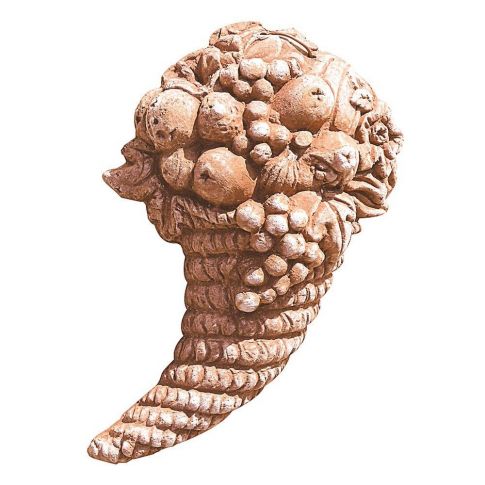 Impruneta Terracotta, Cornucopia, Wandbild Füllhorn , Dekoration, Relief