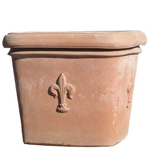 Impruneta Terracotta, Tinozza con giglio, Blumengefäß, Blumentopf
