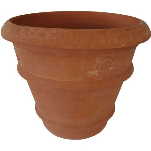 Galestro Terracotta, Conca Benocci, runder Pflanztopf, Pflanzgef&auml;&szlig;, Blumentopf