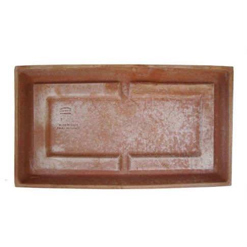 Galestro Terracotta, Sottovasi, Unterteller, rechteckig, Topfuntersetzer