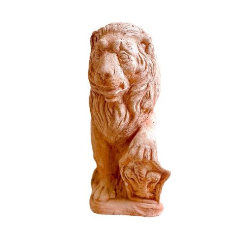 Galestro Terracotta, Leone Giglio, L&ouml;we, L&ouml;wenfigur, Tierfigur, Dekorationsfigur