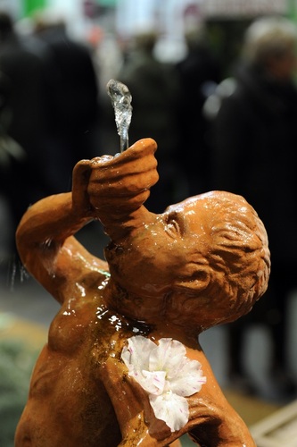 Brunnen Figur aus Terracotta Impruneta